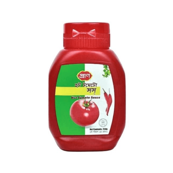 Pran Hot Tomato Sauce 250gm Plastic Jar