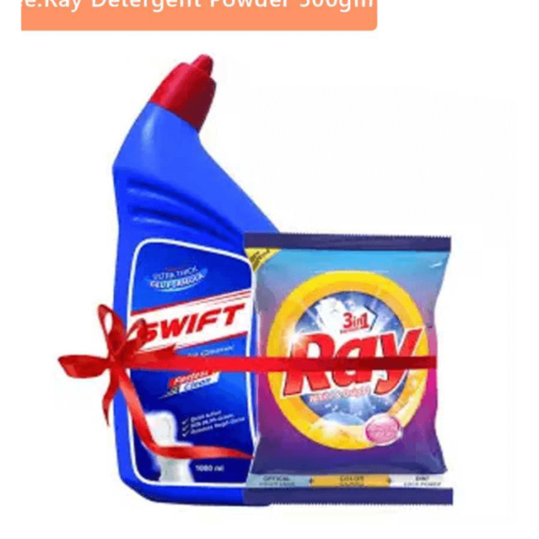 Swift Liquid Toilet Cleaner 1000ml with Ray 500gm Free