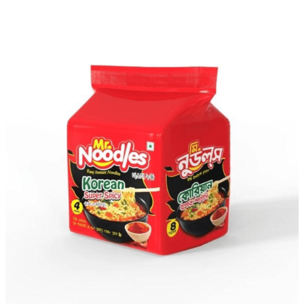 Mr. Noodles Korean Super Spicy 4pcs - 248gm (62gmx4pcs)