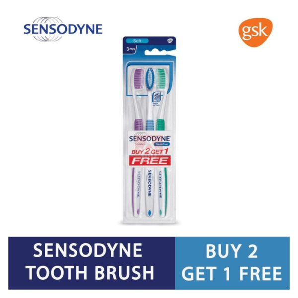 Sensodyne Tooth Brush Family Pack (Buy 2 Get 1 Free)